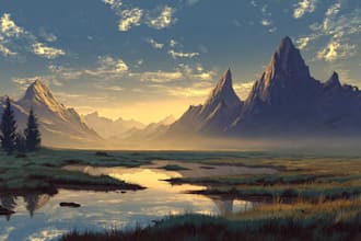 create an illustration, poster, book or album cover