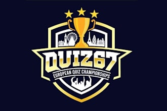 design grabbing major european quiz competition logo