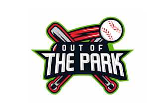 design high resolution baseball team logo