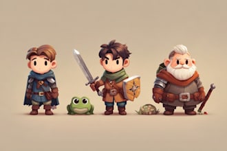 create simple 2d game characters