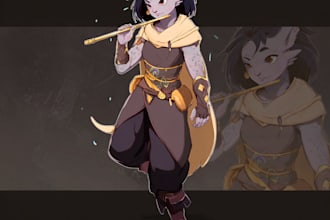 draw an oc, dnd character, fanart or an original commision