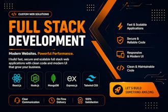 do full stack web app development as mern stack developer, full stack developer