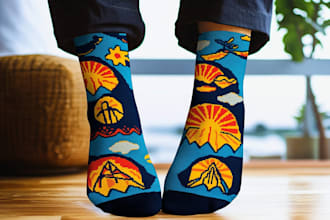 design production ready custom socks that pop