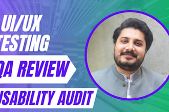 do professional UI and UX testing with a detailed usability review