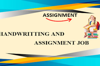 do handwriting assignment job and typing work