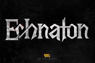 design rock,metal,dj or music band logo