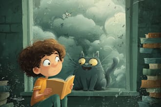 illustrate children story book illustration