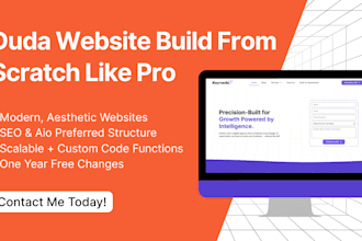 build modern, SEO optimized websites on duda