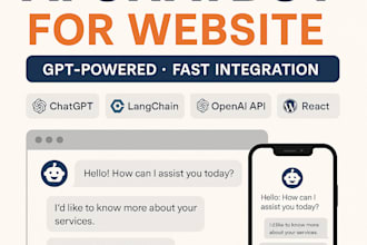 develop a custom chatgpt ai chatbot using python ,gpt 4, langchain, manychat