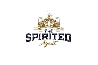 design rustic bourbon insurance themed podcast logo