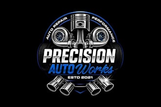 design modern automotive, auto repair and auto dealership logo
