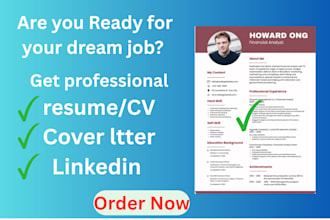 write a professional resume, CV, and cover letter