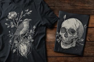 illustration in traditional tattoo or vintage t design