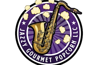 design unique popcorn logo for your business