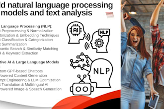 build natural language processing nlp model and text analysis