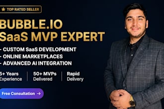 build bubble io saas mvp app bubble website developer, bubble marketplace