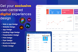design a modern and user friendly desktop web app UI UX