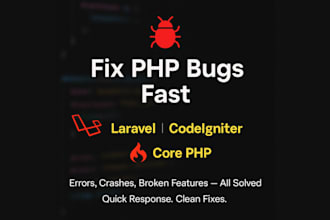help with expert PHP debugging for laravel and codeigniter