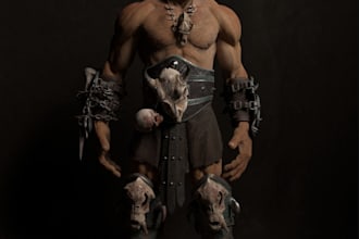 be zbrush sculptor, 2d to 3d,blender rigging, headbust,animate nsfw, 3d printing