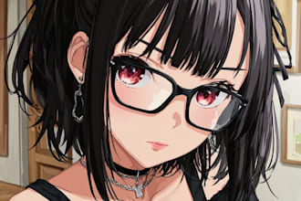 design and rig pro live2d vtuber model for vtuber studio