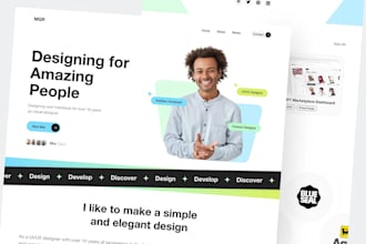 build personal portfolio, CV, resume, business wordpress website