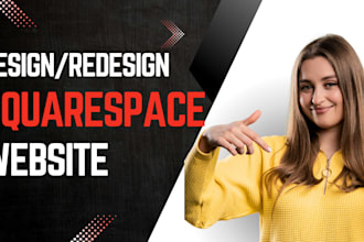 design or redesign squarespace website, website development, maintenance and seo