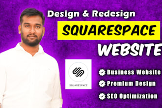 design or redesign squarespace website business,onlinestore,maintenance experts