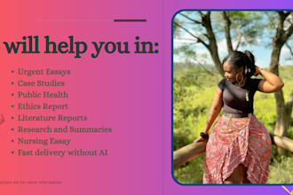 do nursing, public health, literature, ethics, business, case studies,