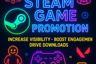 promote your steam game online games and steam game wishlist
