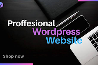 create a premium business website with logo, texts and full branding