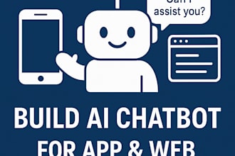 build a stable difussed ai chatbot for web or app and ai gent too