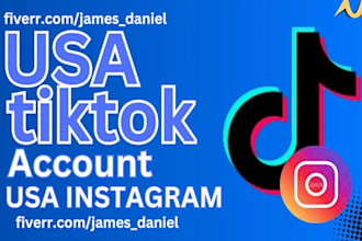 setup beatify USA tiktok account, USA instagram account, tiktok bus account