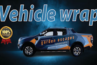 do car, van, food truck ,bike and any vehicle wrap designs