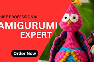 write professional amigurumi crochet pattern or knitting pdf for your esty store