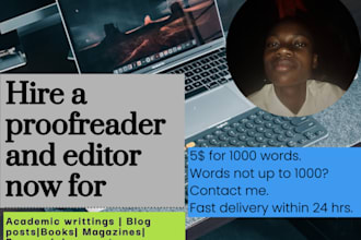 proofread academic, blog, or business writing professionally