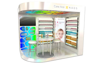 design a 3d shop in shop display for your brand
