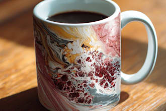 do a custom coffee mug design