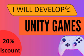 develop and design high quality unity 3d mobile and PC games