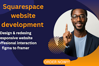 build professional square space website design and redesign squarespace website