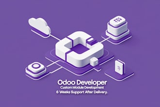 install odoo on your vps and be your odoo developer for custom modules