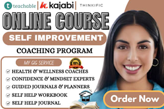 create transformational personal development course content for coaching program