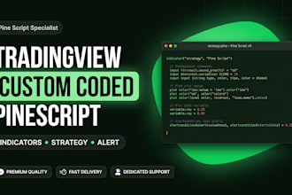 create custom tradingview pine script indicator and strategy