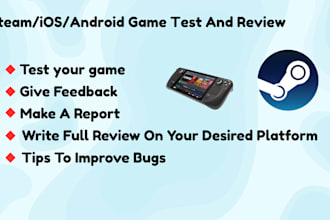 test and review your game