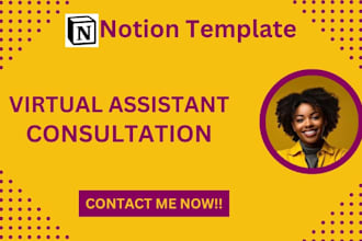 be your notion template assistant and consultant