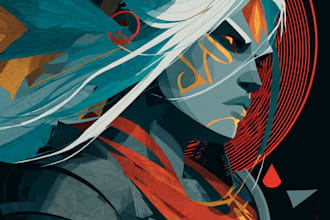 do modern abstract art wall art, and home decoration