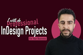 any adobe indesign project for your brouchre or book