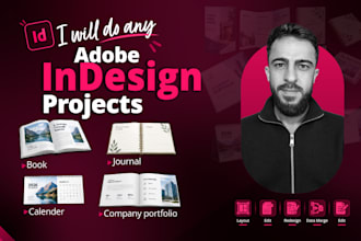 do any adobe indesign project for you