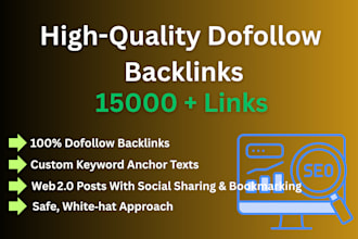 deliver 15000 high quality contextual dofollow backlinks