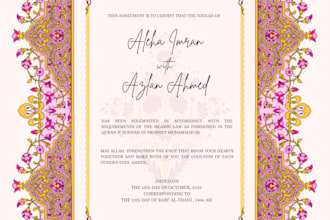 design marriage certificate, wedding invitation, birthday party card