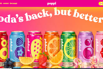 design functional beverage shopify store energy drink gut health wellness drinks